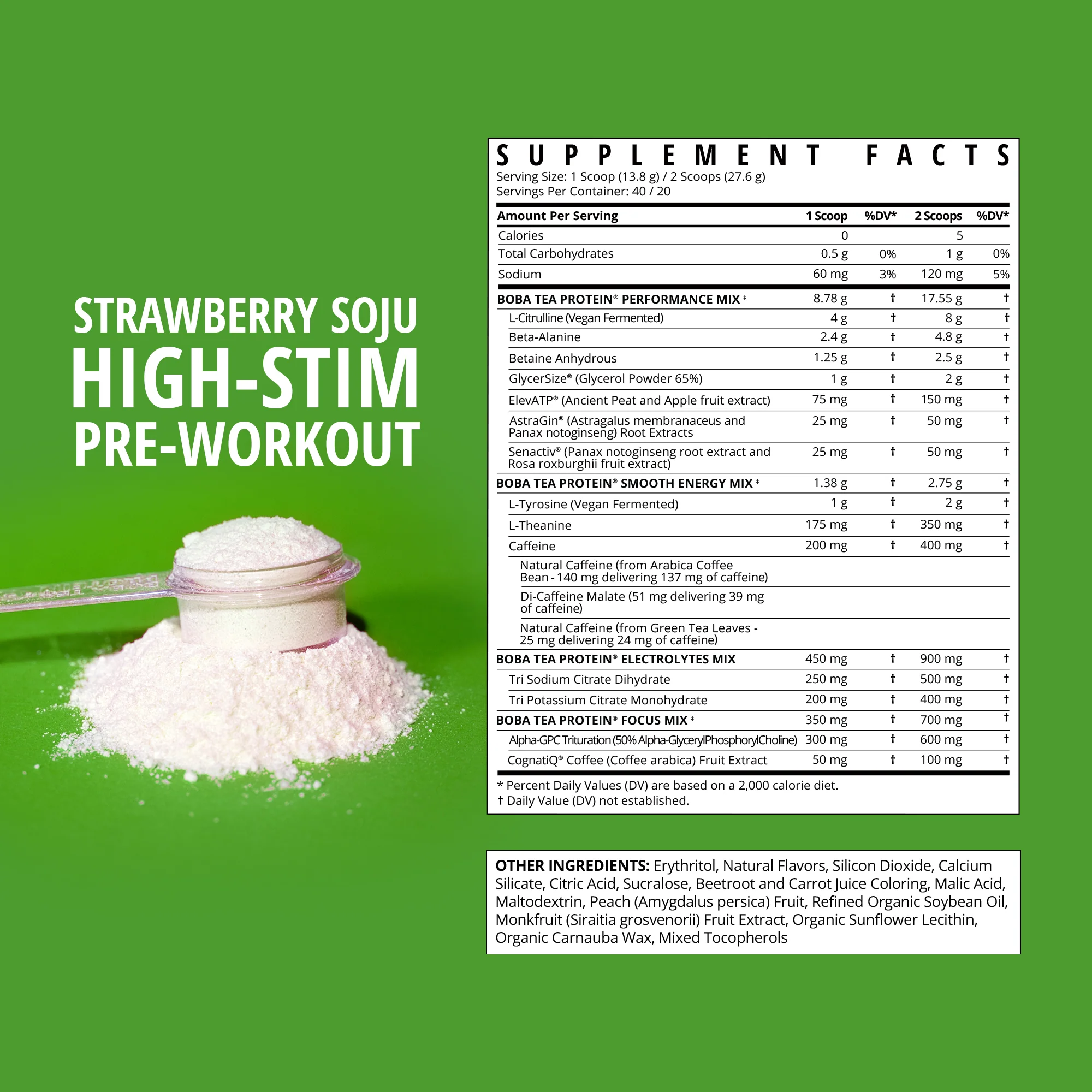 Strawberry Soju High Stim Pre-Workout - Image 3